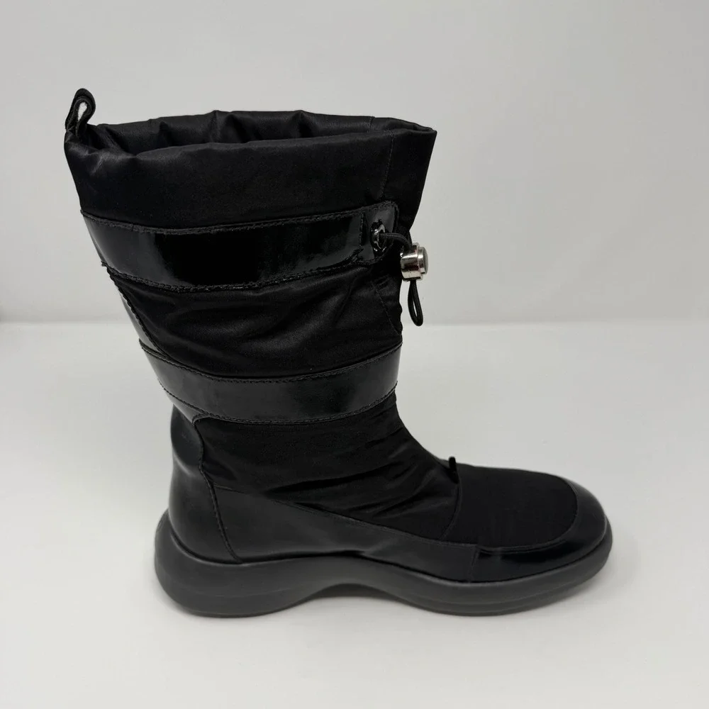 Cole Haan Single LEFT Boot 7.5B Black Quilted Patent Snow Winter Replace D18525